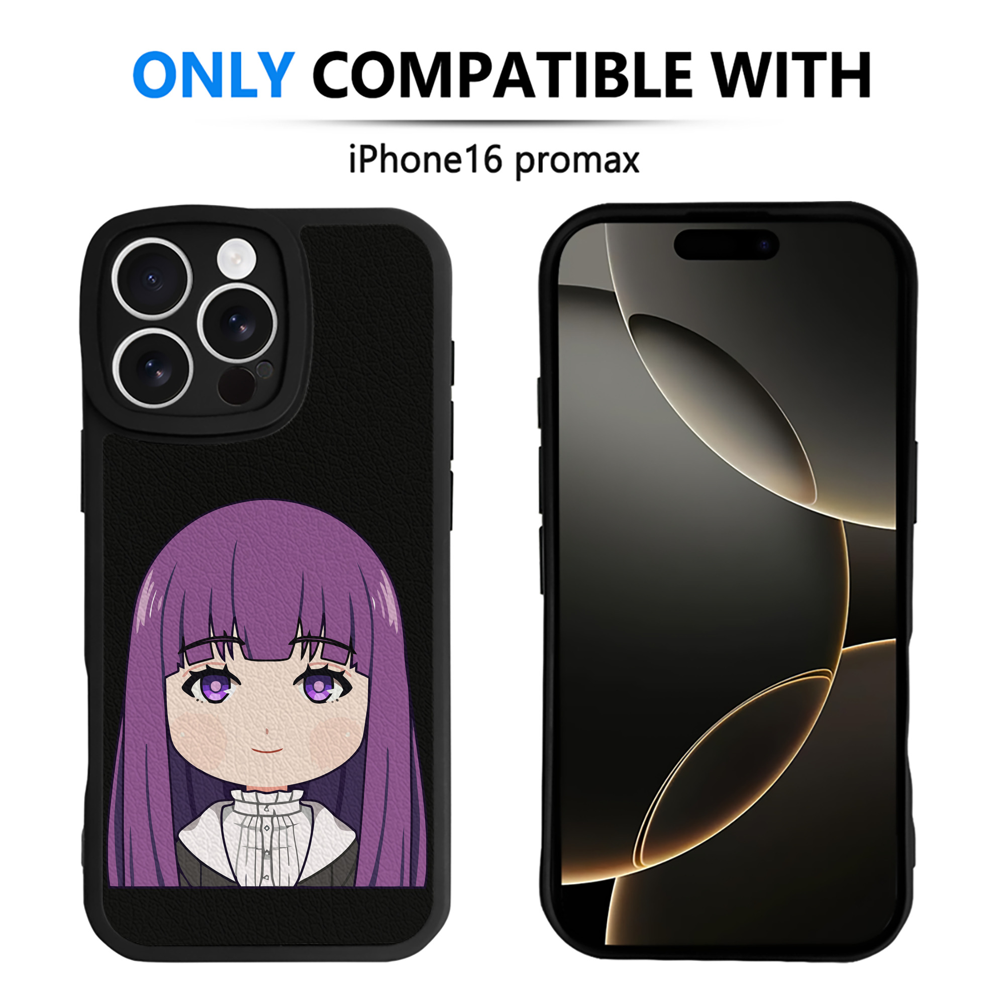 （画像用） 葬送のフリーレン Frieren 【iPhone 16シリーズ対応】シリコンスマホケース（レザー調） 材質：シリコン